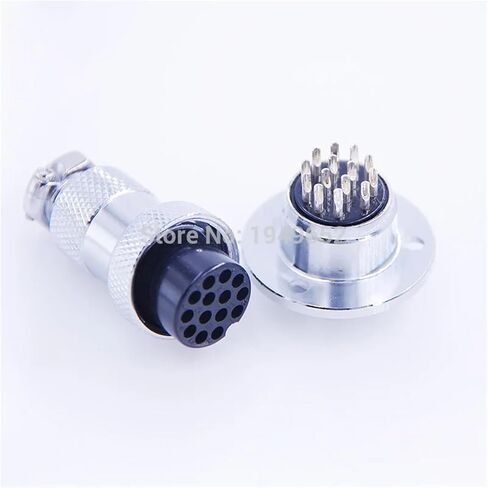 GX20F Connector Diam20mm Push-Pull Circular Quick 2Pin3/4/5/6/7/8/9pin/10/12/14/15pin 1Pcs(14Pin) in Saudi Arabia