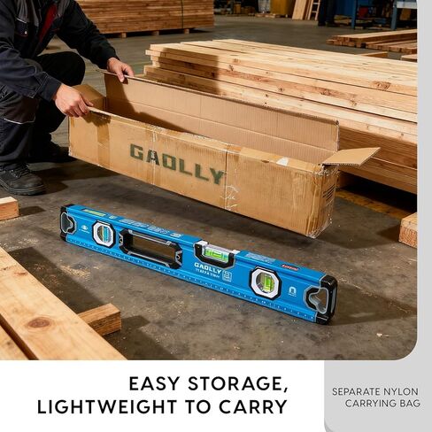 مجموعة مستويات الروح مكونة من 6 قطع (12 بوصة، 16 بوصة، 20 بوصة، 24 بوصة، 32 بوصة، 40 بوصة)، مجموعة مستويات مع طوربيد مغناطيسي، قياس الفقاعات 45 درجة/90 درجة/180 درجة، مستويات من سبائك الألومنيوم، تصميم مفتوح من الأعلى in Kuwait