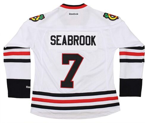 قميص NHL Chicago Blackhawks للسيدات باللون الأبيض NHL Premier in Saudi Arabia