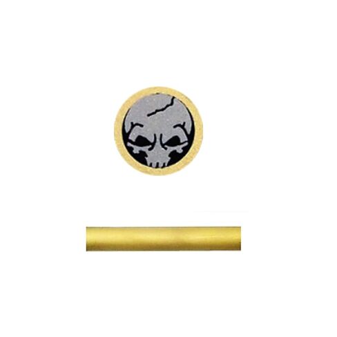 6mm Mosaic Pin for Knife,Decorative Brass Heavy Duty Knife Handle Pins for Fixed Knives Blanks Scales, Handmade Pocket Knife Grips Pins (Skull) in Saudi Arabia