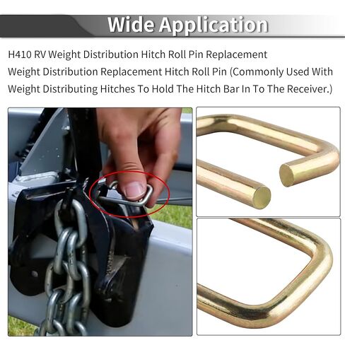 RV H410 Weight Distribution Pin Weight Distribution Hook Up Bracket Pins 3/16" Pin Clips in Saudi Arabia