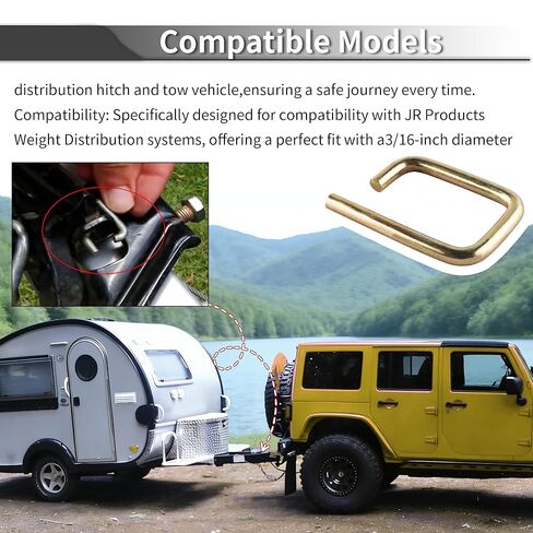 RV H410 Weight Distribution Pin Weight Distribution Hook Up Bracket Pins 3/16" Pin Clips in Saudi Arabia