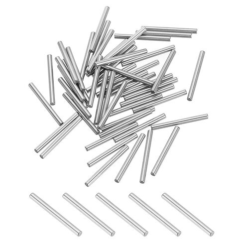 PATIKIL Metal Dowel Pins 3x25 Mm, 30 Pcs 304 Stainless Steel Shelf Support Peg Fasten Elements for Bookshelf Shelves Cabinet Closet Fixing Component Position, Silver in Saudi Arabia
