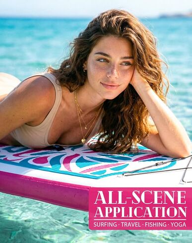 FunWater قابل للنفخ 10'6×33×6" خفيف للغاية (17.6 رطل) SUP لجميع مستويات المهارة، كل شيء متضمن مع لوح التجديف الوقوف، والمجاديف العائمة Adj، والمضخة، وحقيبة ظهر السفر ISUP، والمقود، وحقيبة مقاومة للماء in Kuwait