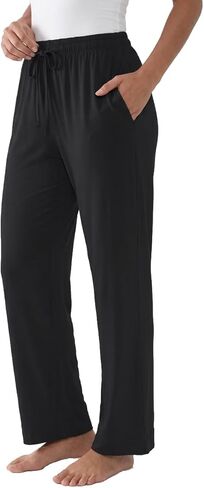 Joyaria Bamboo Viscose Pajamas Pants Women Cooling Loose Wide Leg Lounge Bottoms Lightweight Soft Sweatpants with Pockets in Saudi Arabia