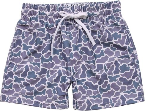 Boys Swim Trunks Quick Dry Kids Swim Shorts with Pockets,Checkerboard Print Kids Swim Shorts in Kuwait