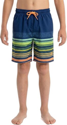 شورت سبايدر للأولاد للسباحة - سريع الجفاف، حماية من أشعة الشمس بعامل حماية من أشعة الشمس، تمدد في 4 اتجاهات، بطانة قصيرة، جيوب in Kuwait