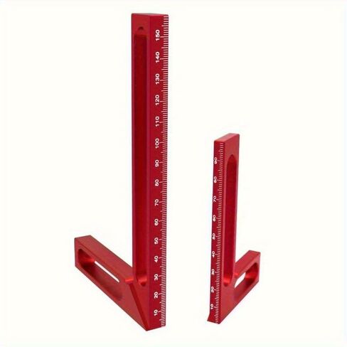 Woodworking 90° Precision Square – Aluminum Alloy Right Angle Ruler for Edge Marking & Carpentry (L) in Saudi Arabia