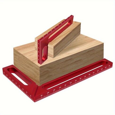 Woodworking 90° Precision Square – Aluminum Alloy Right Angle Ruler for Edge Marking & Carpentry (L) in Saudi Arabia