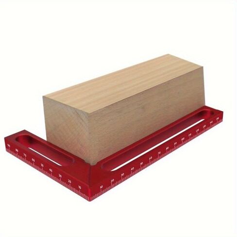 Woodworking 90° Precision Square – Aluminum Alloy Right Angle Ruler for Edge Marking & Carpentry (L) in Saudi Arabia