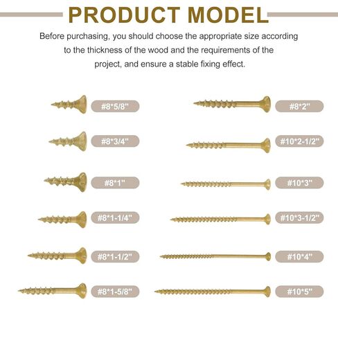 HARFINGTON 50pcs Deck Screws #8 x 3/4" Torx Exterior Wood Screws Rust Resistant Epoxy Coating Outdoor Decking Screw with T25 Star Drive Bit, Screws for Decks Fences Machinery Ship in Saudi Arabia