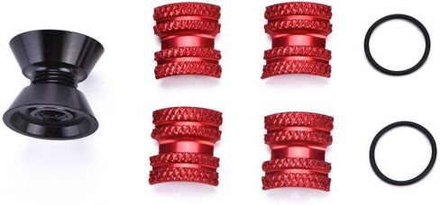 Mountain Bike Fork Headset, Expanding Sunflower Stem for Bicycle Handlebar (Red), Packed in Bubble Bag in Saudi Arabia