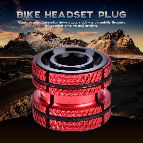 Mountain Bike Fork Headset, Expanding Sunflower Stem for Bicycle Handlebar (Red), Packed in Bubble Bag in Saudi Arabia