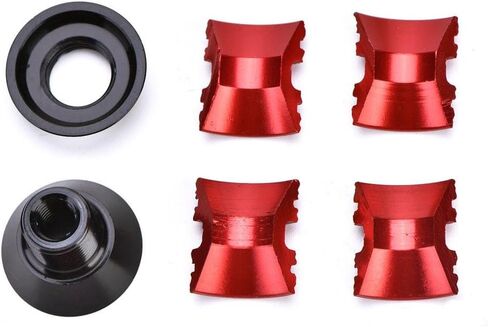 Mountain Bike Fork Headset, Expanding Sunflower Stem for Bicycle Handlebar (Red), Packed in Bubble Bag in Saudi Arabia