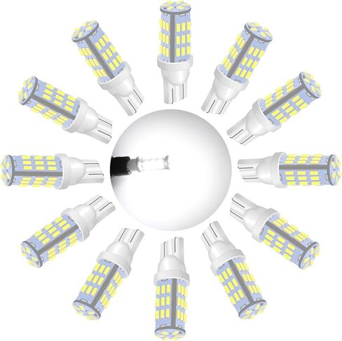 921 لمبات LED 912 أضواء احتياطية عكسية، 6000K أبيض CANBUS T15 906 W16W 921K 922 12V-24V لمبة LED غير قطبية، 3030 15SMD Chips in Kuwait