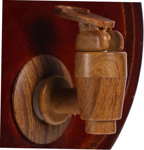 1Set Wooden Wine Barrel Dispenser Decorative Barrels for Bars Wineries Exhibitions Stylish Drink Dispenser with Faucet Stable Wood Stand for Wine Beer Whiskey in Saudi Arabia