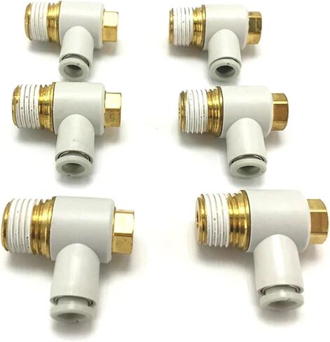 1pcs KQ2V16 KQ2V06 KQ2V08 KQ2V10 KQ2V12 KQ2V04-M5A KQ2V04-M5 01AS 02AS 03AS 04AS Male Elbow Connector(KQ2V04-M5A) in Saudi Arabia