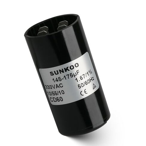 CD60 Motor Start Capacitor, 400–480 uF, 110–125VAC, 50/60Hz, Round Start Capacitor for AC Motor, Air Compressor, Well Pump, Pool Pump, Fan in Kuwait
