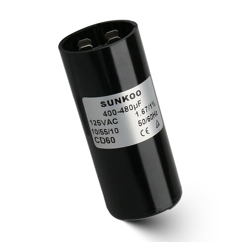 مكثف بدء تشغيل المحرك CD60، 400–480 فائق التوهج، 110–125VAC، 50/60 هرتز، مكثف بدء مستدير لمحرك التيار المتردد، ضاغط الهواء، مضخة الآبار، مضخة حمام السباحة، مروحة in Kuwait