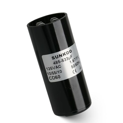مكثف بدء تشغيل المحرك CD60، 400–480 فائق التوهج، 110–125VAC، 50/60 هرتز، مكثف بدء مستدير لمحرك التيار المتردد، ضاغط الهواء، مضخة الآبار، مضخة حمام السباحة، مروحة in Kuwait