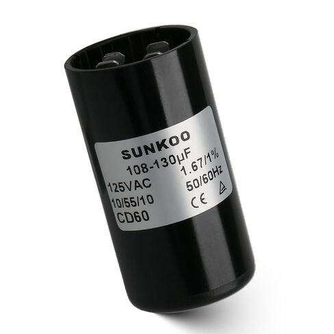 مكثف بدء تشغيل المحرك CD60، 400–480 فائق التوهج، 110–125VAC، 50/60 هرتز، مكثف بدء مستدير لمحرك التيار المتردد، ضاغط الهواء، مضخة الآبار، مضخة حمام السباحة، مروحة in Kuwait