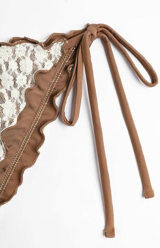 ZAFUL المرأة مثلث الدانتيل بيكيني رائعة الفطر الأنابيب ملابس السباحة القوس مبطن قطعتين ثوب السباحة in Kuwait