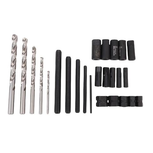 Luocute 25Pcs Screw Extractor, Bolt Extractor Kit Damaged Screw Remover Set Molybdenum Steel with Left Hand Drill Bits for Bolt and Fastener Removal in Saudi Arabia