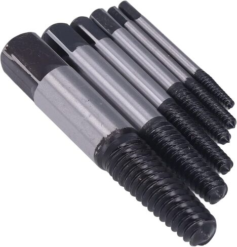 6Pcs Screw Extractor Efficient Fast Carbon Steel Lightweight Portable Screw Removal Tool for Broken Screw in Saudi Arabia