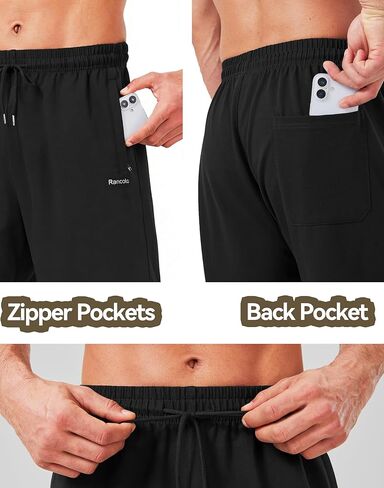 Men's 5''/ 7'' Cotton Shorts Gym Lounge Shorts with Zipper Pockets for Workout Casual Summer in Saudi Arabia
