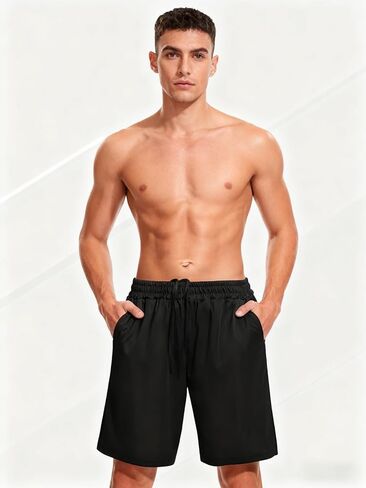 Men’s Athletic Shorts with Elastic Waistband Adjustable Drawstring Loose Fit Lightweight and Breathable Sportswear in Saudi Arabia