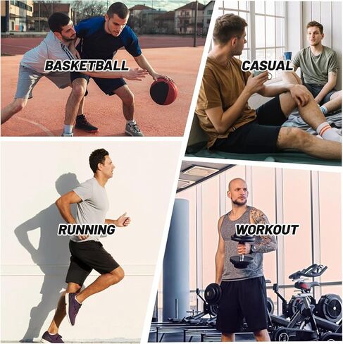 Men’s Athletic Shorts with Elastic Waistband Adjustable Drawstring Loose Fit Lightweight and Breathable Sportswear in Saudi Arabia