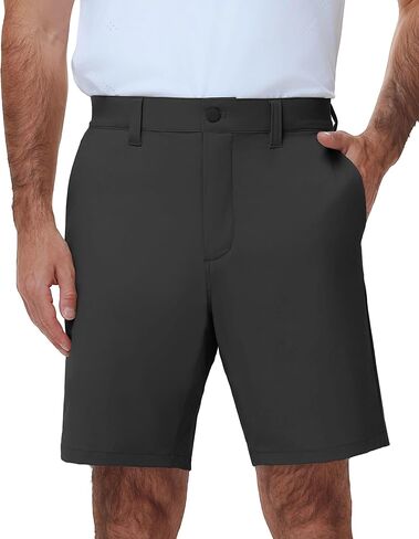 PULI Men's Golf Shorts 9 Inch Stretch Water-Resistant with 5 Pockets Hybrid Shorts for Hiking Travel Casual in Saudi Arabia
