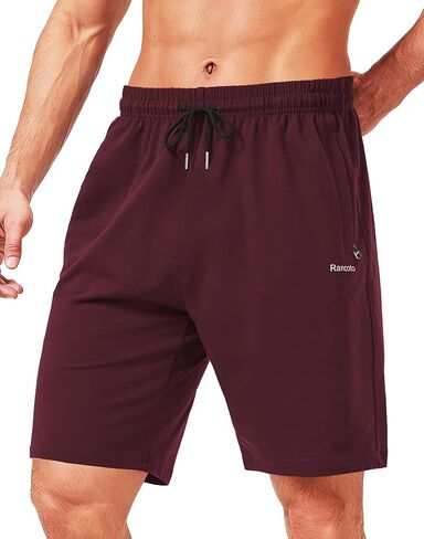 Men's 5''/ 7'' Cotton Shorts Gym Lounge Shorts with Zipper Pockets for Workout Casual Summer in Saudi Arabia