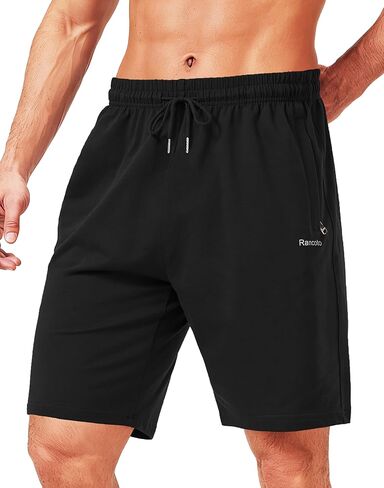 Men's 5''/ 7'' Cotton Shorts Gym Lounge Shorts with Zipper Pockets for Workout Casual Summer in Saudi Arabia