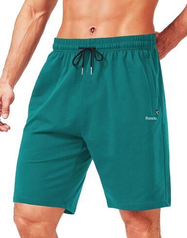 Men's 5''/ 7'' Cotton Shorts Gym Lounge Shorts with Zipper Pockets for Workout Casual Summer in Saudi Arabia