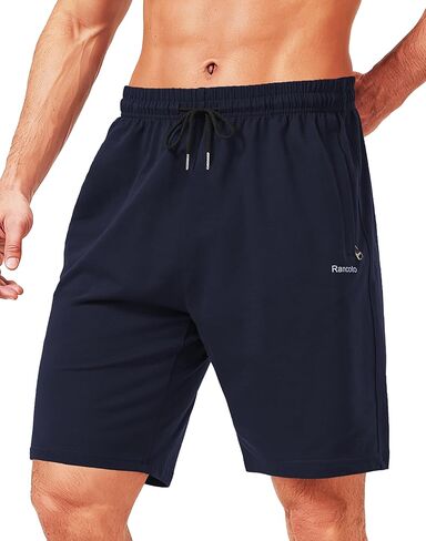 Men's 5''/ 7'' Cotton Shorts Gym Lounge Shorts with Zipper Pockets for Workout Casual Summer in Saudi Arabia