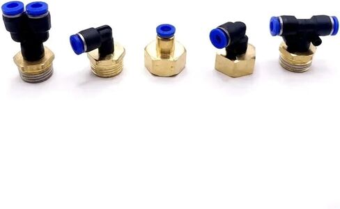 1PCS Pneumatic Quick Release Fitting Connector 6mm 8mm 10mm 12mm OD Hose Tube to 1/8 1/4 3/8 1/2 Thread Air Compressor Joint Coupler(Color:PL,Size:4MM_1/4") in Saudi Arabia