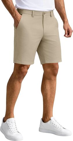 PULI Men's Golf Shorts 9 Inch Stretch Water-Resistant with 5 Pockets Hybrid Shorts for Hiking Travel Casual in Saudi Arabia