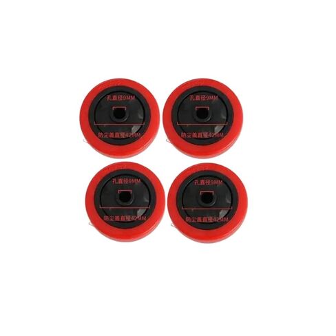 4-Pack 3-inch Polyurethane red Single Wheel wear-Resistant cart with Double Bearings in Saudi Arabia