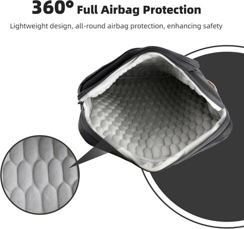 NIMOSA 15.6 Inch Laptop bag, 360 Full-Air Cushion Water Resistant YKK Zippers Metal shoulder strap buckles, Work Travel Bag in Saudi Arabia