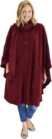 شال نسائي من Le Moda مع وشاح مطوي متكامل مع قفازات| مجموعة الخريف | مقاس واحد يناسب الجميع in Kuwait