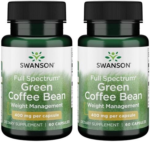 Swanson Full Spectrum Green Coffee Bean 400 Milligrams 60 Capsules (2 Pack) in Saudi Arabia
