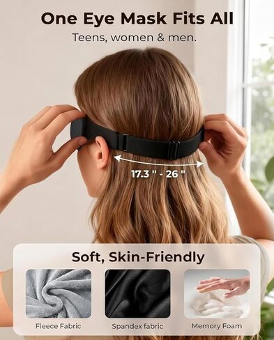 قناع العين المسخن للعيون الجافة: ضغط دافئ مستقر للعيون المتعبة، وتخفيف الدمل والتهاب الجفن - مع التحكم في درجة الحرارة والمؤقت، يعمل بمنفذ USB، تصميم ملائم تمامًا - مثالي للنوم والمكتب والسفر in Kuwait