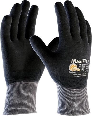 ATG Maxiflex PIP 34-874/M Maxiflex Ultimate ، قفازات نخيل نائية الرغوة ، رمادي ، متوسطة (حزمة 3) in Kuwait
