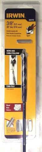 IRWIN IRWIN Tools Flexible Installer Drill Bit with Auger Tip, 3/8-inch Shank, 36-inch Length (1890750) in Saudi Arabia