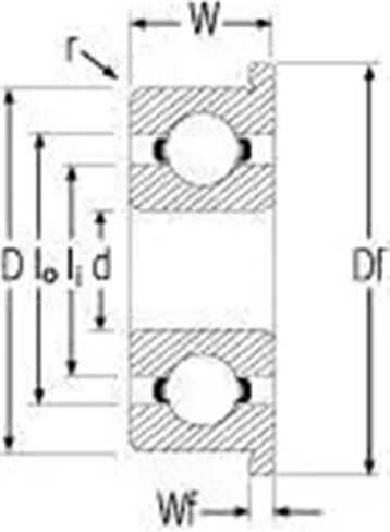 10pcs F6902 F6902ZZ F6902Z F61902-2Z 15x28x7 Flange Bearing Miniature Deep Groove Ball Shielded Bearings in Saudi Arabia
