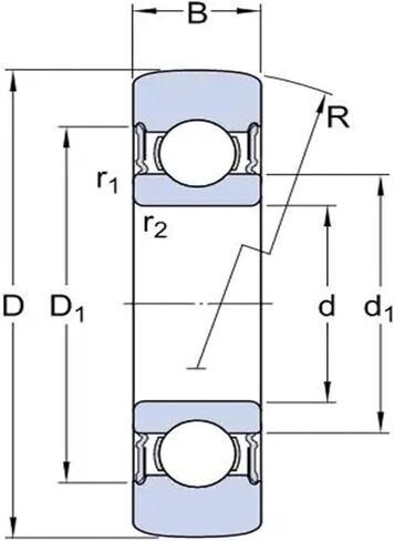 1PCS LR208-2RS LR208NPPU 40X85X18 LR 208 Ball Bearing Track Rollers in Saudi Arabia