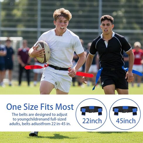 12 مجموعة من أعلام كرة القدم، أعلام كرة القدم مع 42 علمًا قابلة للتعديل تلتقط مجموعة العلم للبالغين والأطفال والمراهقين لمباريات اللاعبين والتدريب - أزرق وأحمر in Kuwait