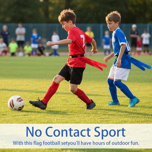 12 مجموعة من أعلام كرة القدم، أعلام كرة القدم مع 42 علمًا قابلة للتعديل تلتقط مجموعة العلم للبالغين والأطفال والمراهقين لمباريات اللاعبين والتدريب - أزرق وأحمر in Kuwait