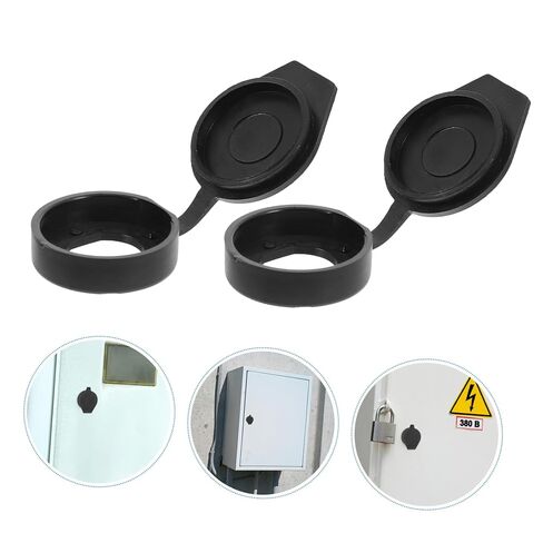 Tofficu 6pcs Weatherproof Cabinet Protector Plastic Hole Covers Lock Cover Caps for Door Locks Easy Installation in Saudi Arabia